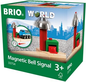 Brio Train Brio Train en bois Signal Cloche Magnétique 33754 7312350337549