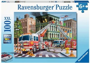 Ravensburger Casse-tête 100 XXL Camion d’incendie au travail 4005556133291