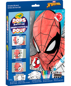 Crayola 3D POUFS Spiderman 063652185303