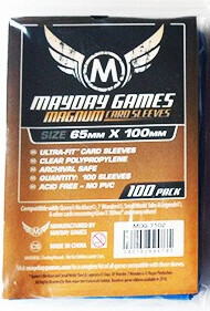 Mayday Games Protecteurs de cartes magnum cooper bleu 65x100mm 100ct 080162894785