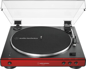 Audio Technica Table Tournante AT-LP60XBT-RD Rouge automatique Belt-Drive (Bluetooth) 4961310147273