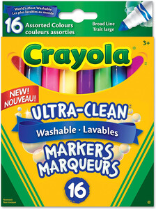 Crayola Marqueurs colossal lavables 16 trait épais 063652791603