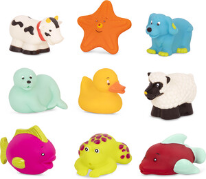B. Brand B.Toys - Amis de bain "Squish & Splash" 9 pièces 062243424937