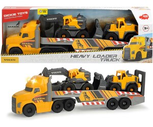 Dickie Toys Mack/Volvo Camion transporteur de machinerie lourde Sons et lumières 70 cm 4006333065941