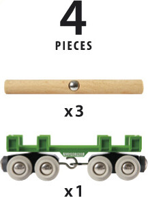 Brio Train Brio Train en bois Wagon convoyeur de bois 33696 7312350336962