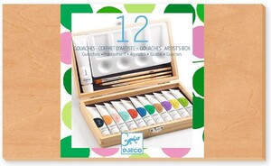 Djeco 12 gouaches - Coffret d'artiste 3070900089082