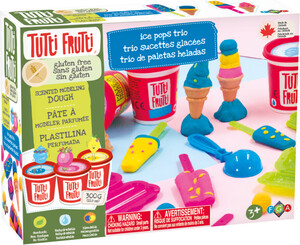 Tutti Frutti Pâte à modeler ensemble trio sucettes glacées sans gluten 061404177002
