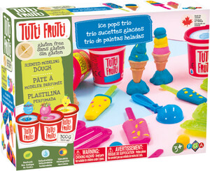 Tutti Frutti Pâte à modeler ensemble trio sucettes glacées sans gluten (fr/en) 061404177002