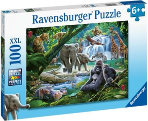 Ravensburger Casse-tête 100 XXL Animaux de la jungle 4005556129706