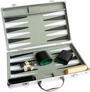 Noèse Collection Backgammon / jacquet 15" avec mallette en aluminum 067233260106