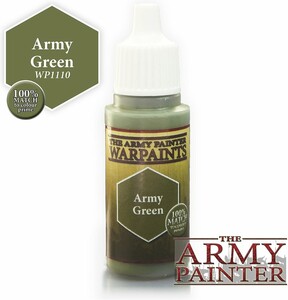 The Army Painter Warpaints water Army Green, 18ml/0.6 Oz 2561110111119