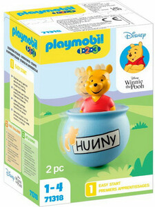 Playmobil Playmobil 71318 1.2.3 et Disney: Winnie l'ourson et culbuto pot de miel 4008789713186