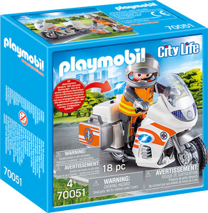 Playmobil Playmobil 70051 Urgentiste et moto 4008789700513