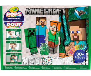Crayola Ensemble d'activités 3D Pouf Minecraft 063652867001