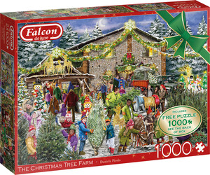 Falcon de luxe Casse-tête 1000x2 The Christmas Tree Farm 8710126113943