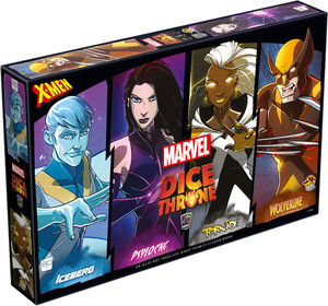 Lucky Duck Games Dice Throne (fr) Marvel - X-Men Ice Man vs. Psylocke vs. Storm vs. Wolverine 5905965252363
