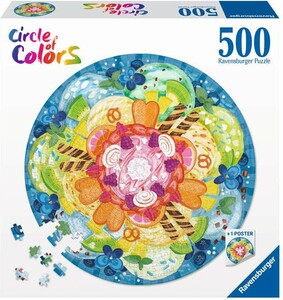 Ravensburger Casse-tête 500 cercle de couleurs - Crème glacée 4005556173488