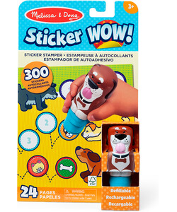 Melissa & Doug sticker wow - bloc d'activités et estampeuse à autocollants - chien 681147000254
