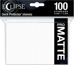 Ultra PRO Protecteurs de cartes Standard Eclipse PRO-Matte Blanc 100ct 074427156121