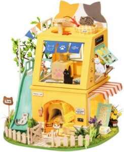 Robotime Mini maison à construire - Cat House 6946785114409