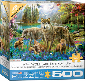 Eurographics Casse-tête 500 XL Wolf Lake Fantasy 628136553605