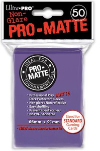 Ultra PRO Protecteurs de cartes Standard PRO-Matte mauve 66x91mm 50ct 074427841874