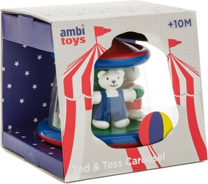 Ambi Toys Carrousel avec oursons appuie et tourne 5011979573285