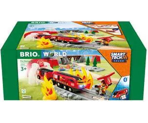 BRIO Brio Train en bois Smart Tech sound - Circuit Action Pompier 36004 7312350360042