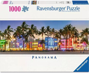 Ravensburger casse-tête Casse-tête 1000 Night Glow on Ocean Drive Panoramic 4005555017103