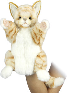 Acheter Marionnette Chat Roux Peluche 30cm Hansa Creation Joubec Acheter Jouets Et Jeux Au Quebec Et Canada Achat En Ligne