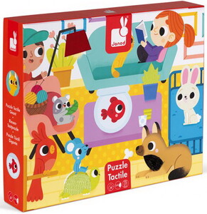 Janod Casse-tête tactile - Les animaux domestiques 3700217326869