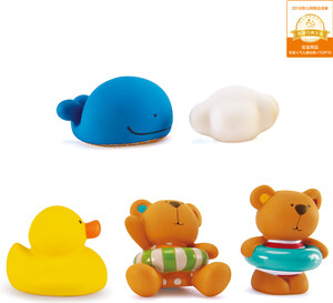 Hape Teddy & friends bath squirts 6943478016842