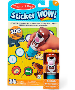 Melissa & Doug sticker wow - bloc d'activités et estampeuse à autocollants - chien 000772502016