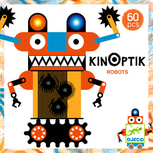 Djeco Kinoptik robots, mouvement optique, 58pcs (fr/en) 3070900056114