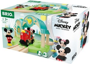 BRIO Train en bois BRIO Disney Gare à enregistreur vocal Mickey Mouse BRIO 32270 7312350322705