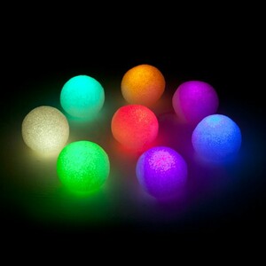 Goudurix Balle à jongler lumineuse rouge en plastique mou (unité) *
