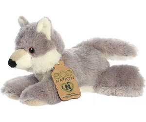 Aurora Eco nation - softies - loup 8" 092943351554
