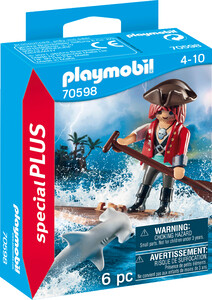 Playmobil Playmobil 70598 Pirate avec bébé requin 4008789705983