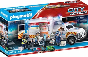 Playmobil Playmobil 70936 Ambulance avec secouristes et blessé 4008789709363