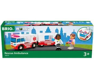 BRIO Brio Train en bois 36035 Camion Ambulance Son et Lumiere 7312350360356