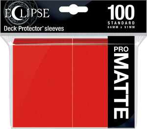 Ultra PRO Protecteurs de cartes Standard Eclipse PRO-Matte Rouge 100ct 074427156169