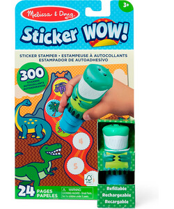 Melissa & Doug sticker wow - bloc d'activités et estampeuse à autocollants - dinosaure 681147000216