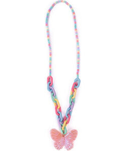 Creative Education Kaleidoscope Butterfly Necklace 771877861727