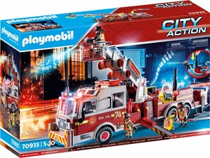 Playmobil Playmobil 70935 Camion de pompiers avec échelle 4008789709356