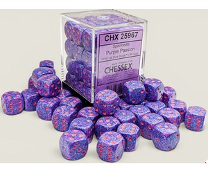 Chessex Dés 36d6 12mm Speckled purple passion 601982076160
