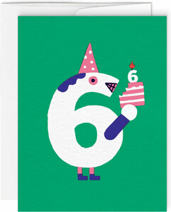 Paperole Carte de fête 6 ans - Benoît Tardif 679544003046