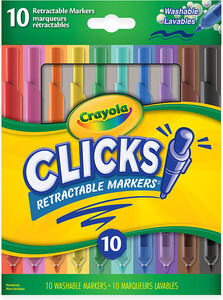 Crayola Marqueurs lavables rétractables (10) 063652818904