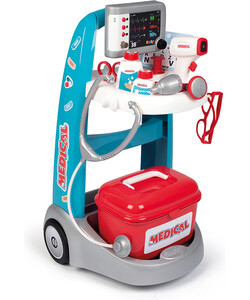 Smoby Chariot médical électronique avec 16 accessoires 3032163402077
