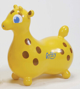 Ledraplastic Gyffy la girafe sauteuse, jaune, animal sauteur 45 kg / 100 lbs 8001698080062