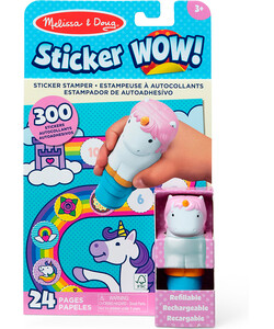 Melissa & Doug sticker wow - bloc d'activités et estampeuse à autocollants - licorne 681147000230